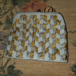Vintage Glass Micro Seed Bead Evening Bag Artel Montreal
